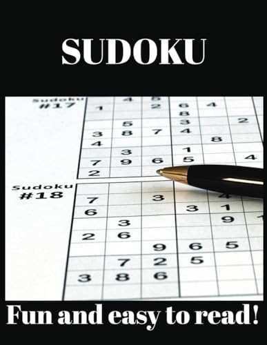 Sudoku Puzzle Book for Adults: Fun and Easy to Read
